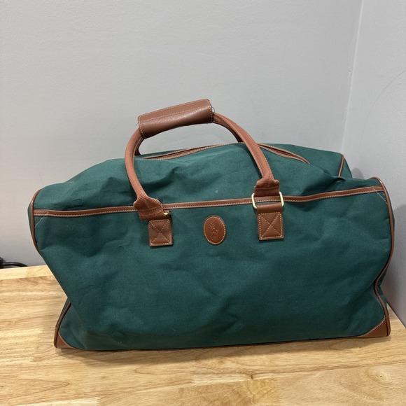 Leather Bag Ralph Lauren Green Duffle Bag Ralph Lauren Green